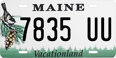 ME license plate 7835UU