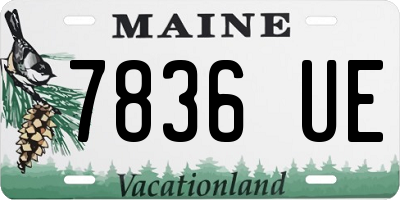 ME license plate 7836UE