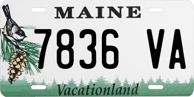 ME license plate 7836VA