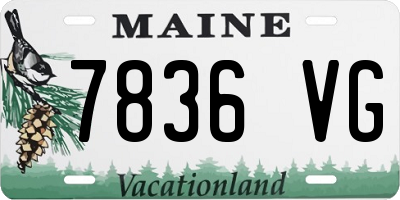 ME license plate 7836VG