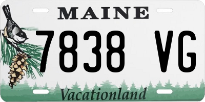 ME license plate 7838VG