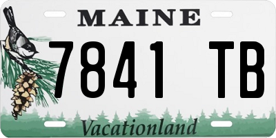ME license plate 7841TB