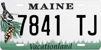 ME license plate 7841TJ