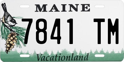 ME license plate 7841TM