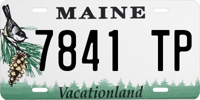 ME license plate 7841TP