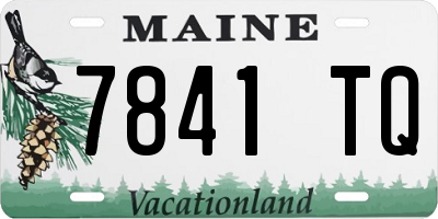 ME license plate 7841TQ