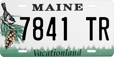 ME license plate 7841TR
