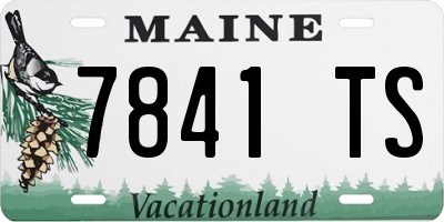ME license plate 7841TS