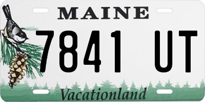 ME license plate 7841UT