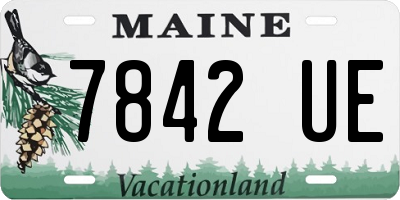 ME license plate 7842UE