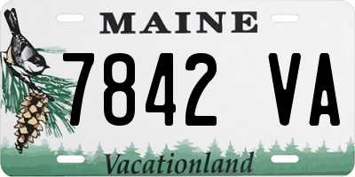 ME license plate 7842VA