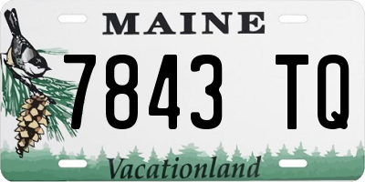 ME license plate 7843TQ