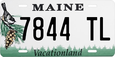 ME license plate 7844TL