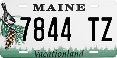 ME license plate 7844TZ
