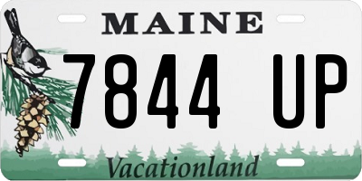 ME license plate 7844UP