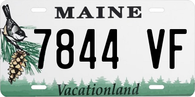 ME license plate 7844VF