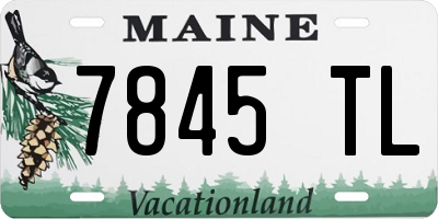 ME license plate 7845TL