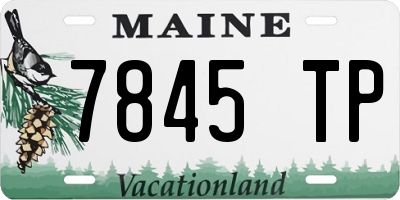 ME license plate 7845TP