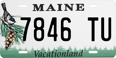 ME license plate 7846TU