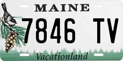 ME license plate 7846TV