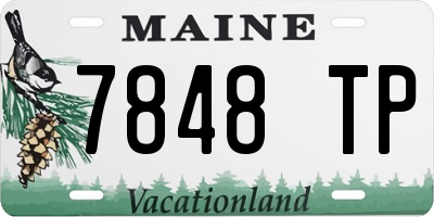ME license plate 7848TP