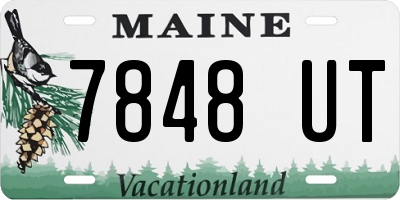 ME license plate 7848UT