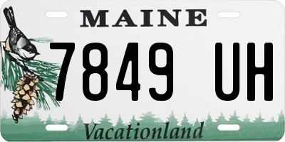 ME license plate 7849UH