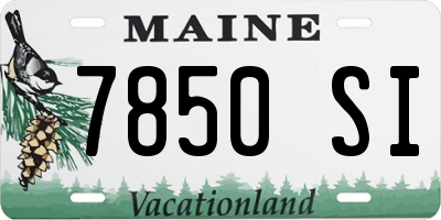 ME license plate 7850SI