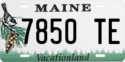 ME license plate 7850TE