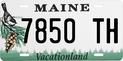 ME license plate 7850TH