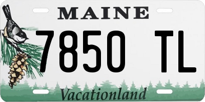 ME license plate 7850TL