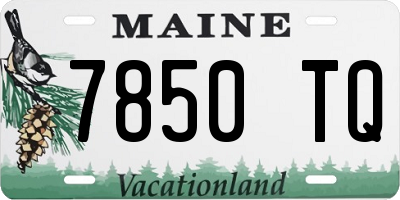 ME license plate 7850TQ