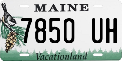 ME license plate 7850UH