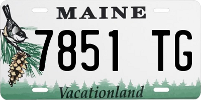 ME license plate 7851TG