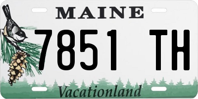 ME license plate 7851TH