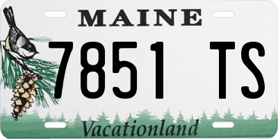ME license plate 7851TS
