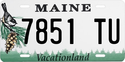 ME license plate 7851TU