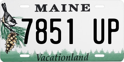 ME license plate 7851UP