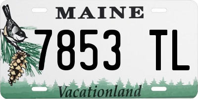 ME license plate 7853TL