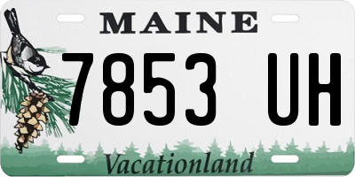 ME license plate 7853UH