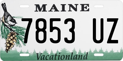 ME license plate 7853UZ