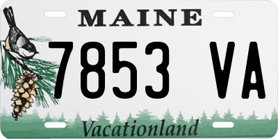 ME license plate 7853VA