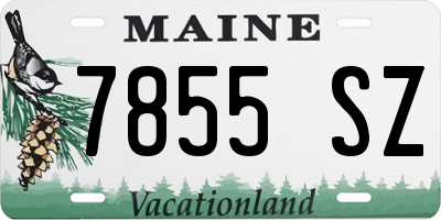 ME license plate 7855SZ