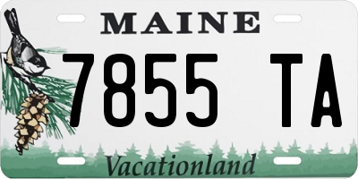 ME license plate 7855TA