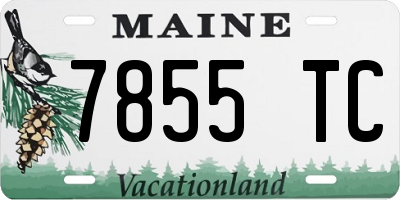 ME license plate 7855TC