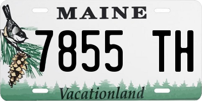 ME license plate 7855TH