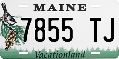 ME license plate 7855TJ