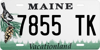 ME license plate 7855TK