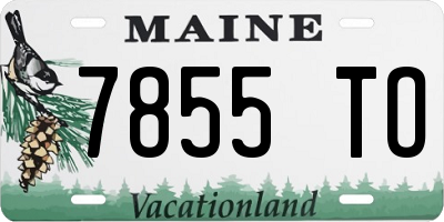 ME license plate 7855TO