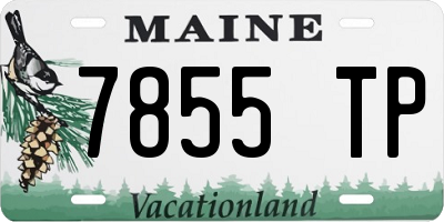 ME license plate 7855TP